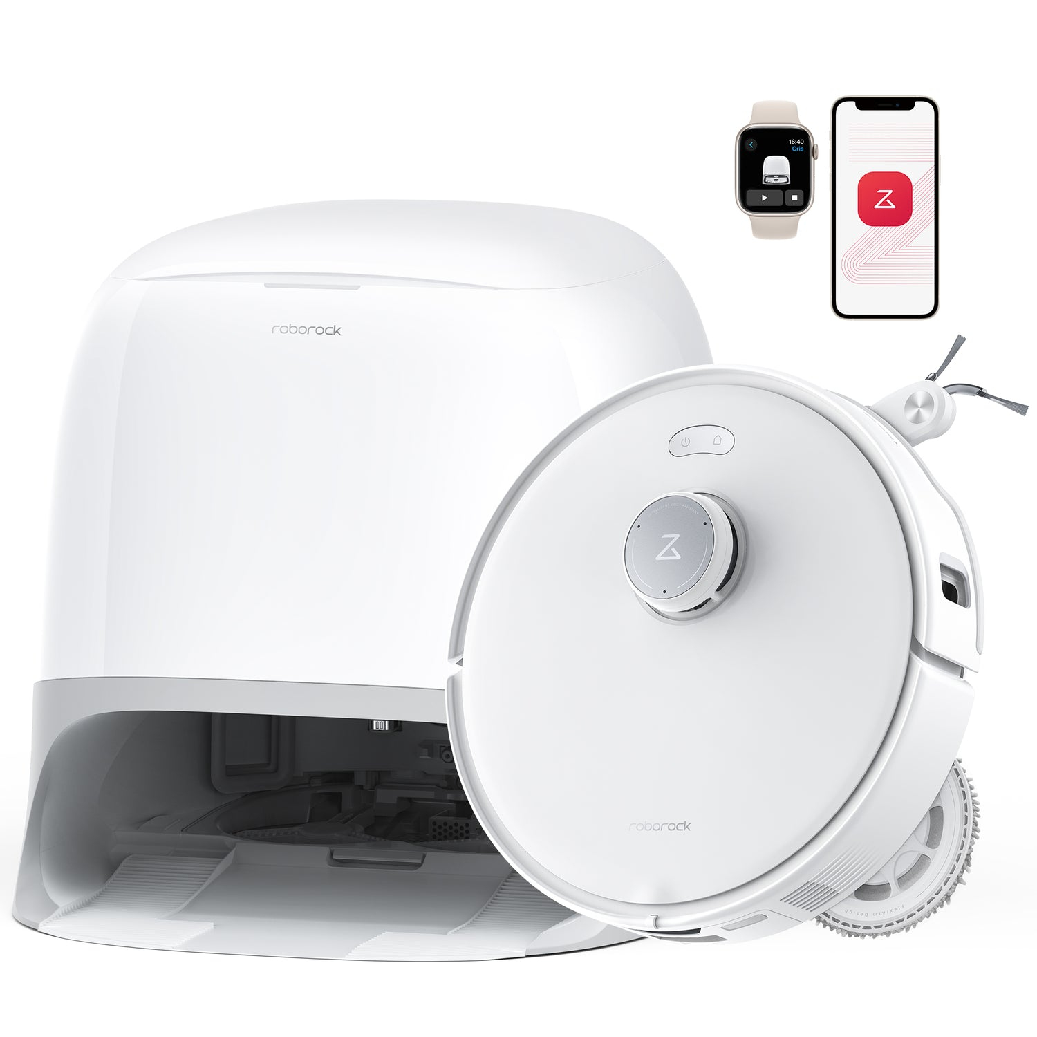 Roborock Qrevo Curv 5A1 0,325 l Zwart, Wit