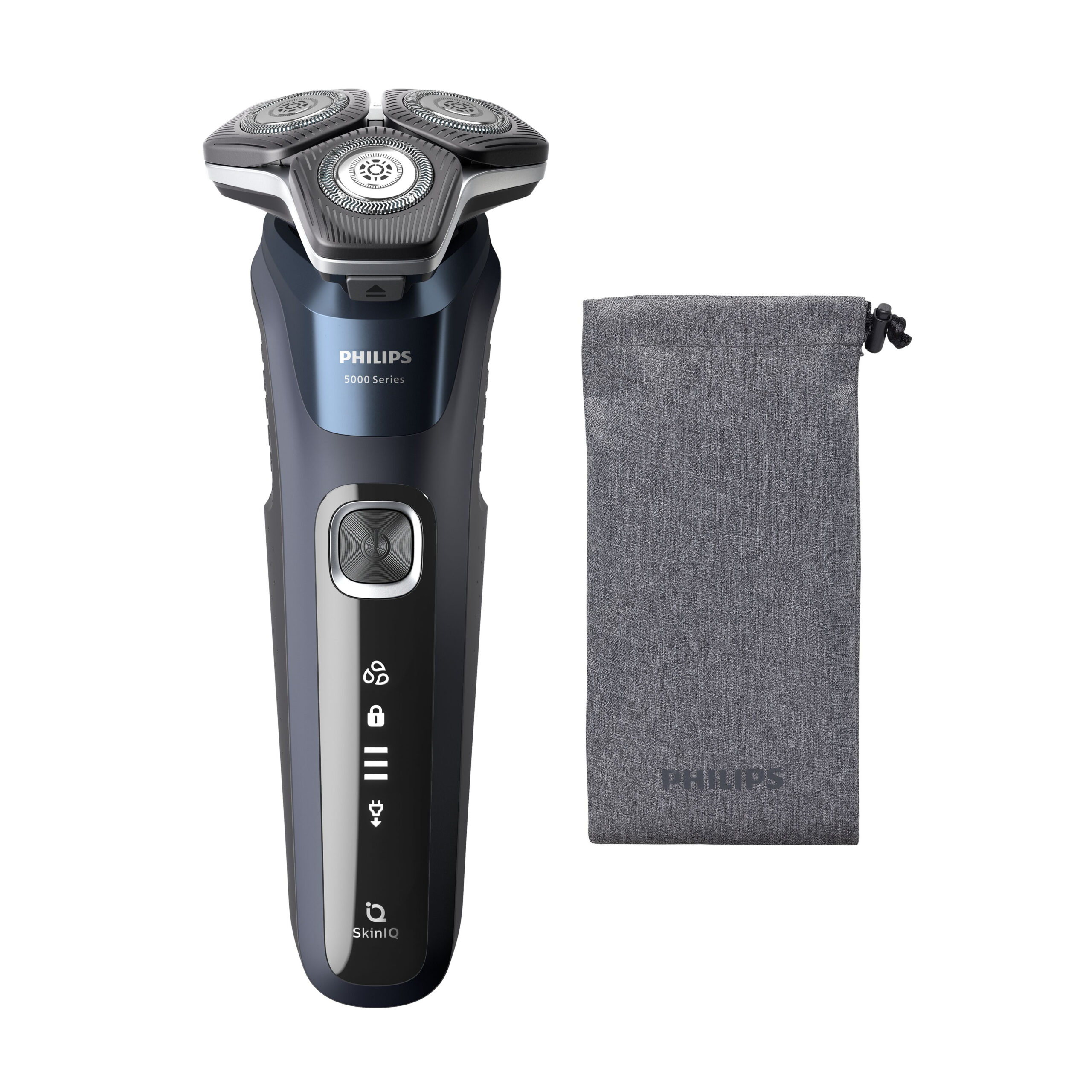 Philips SHAVER Series 5000 S5885/10 scheerapparaat Roterend scheerapparaat Trimmer Zwart, Blauw