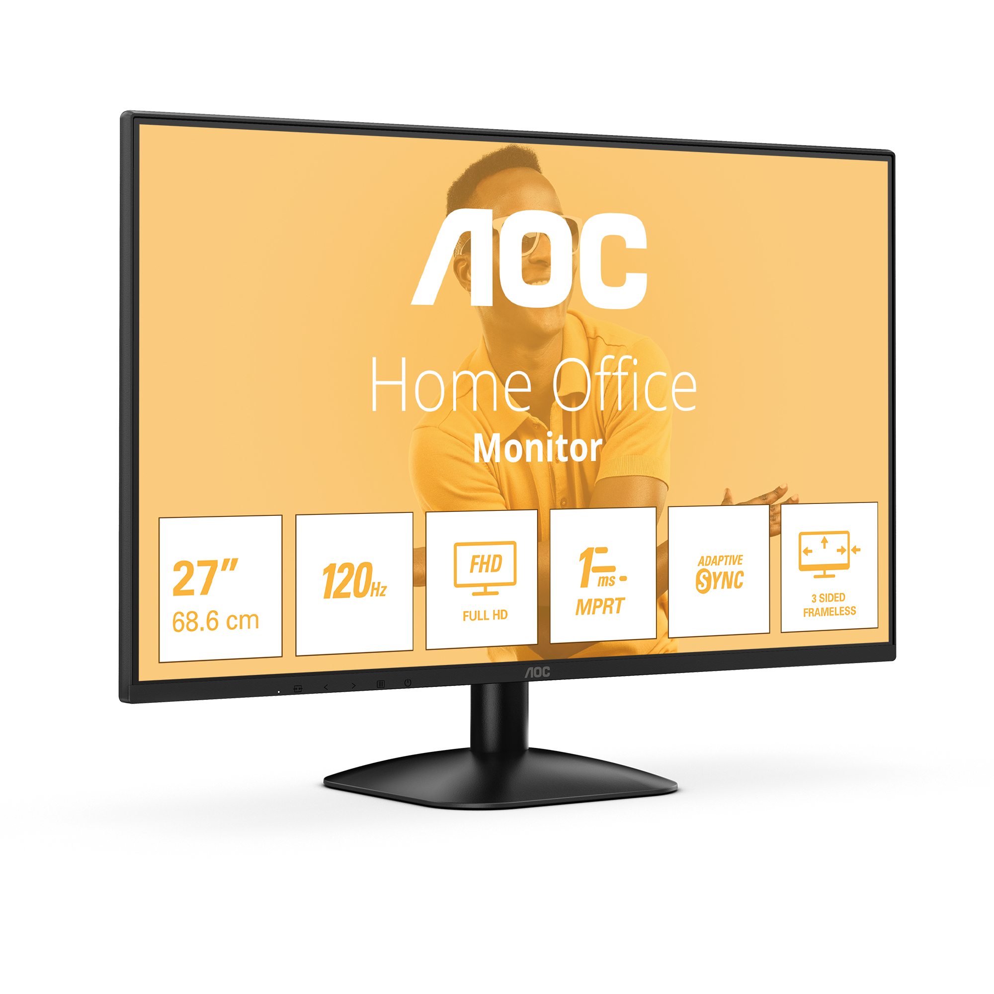 AOC B3 27B31H computer monitor 68,6 cm (27") 1920 x 1080 Pixels Full HD Zwart - Afbeelding 2