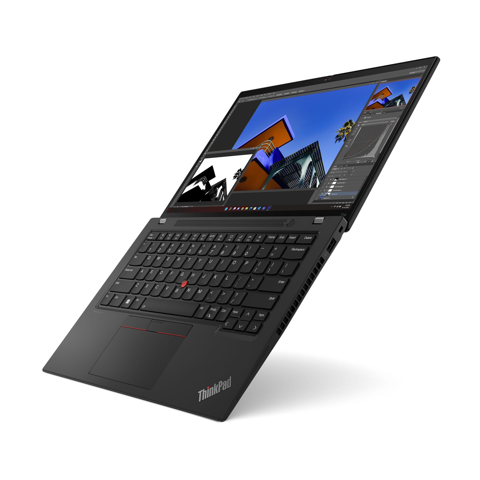 Lenovo ThinkPad T14 Gen 4 (Intel) Intel® Core™ i5 i5-1345U Laptop 35,6 cm (14") 2.2K 16 GB DDR4-SDRAM 512 GB SSD Wi-Fi 6E (802.11ax) Windows 11 Pro Scandinavisch Zwart - Afbeelding 5