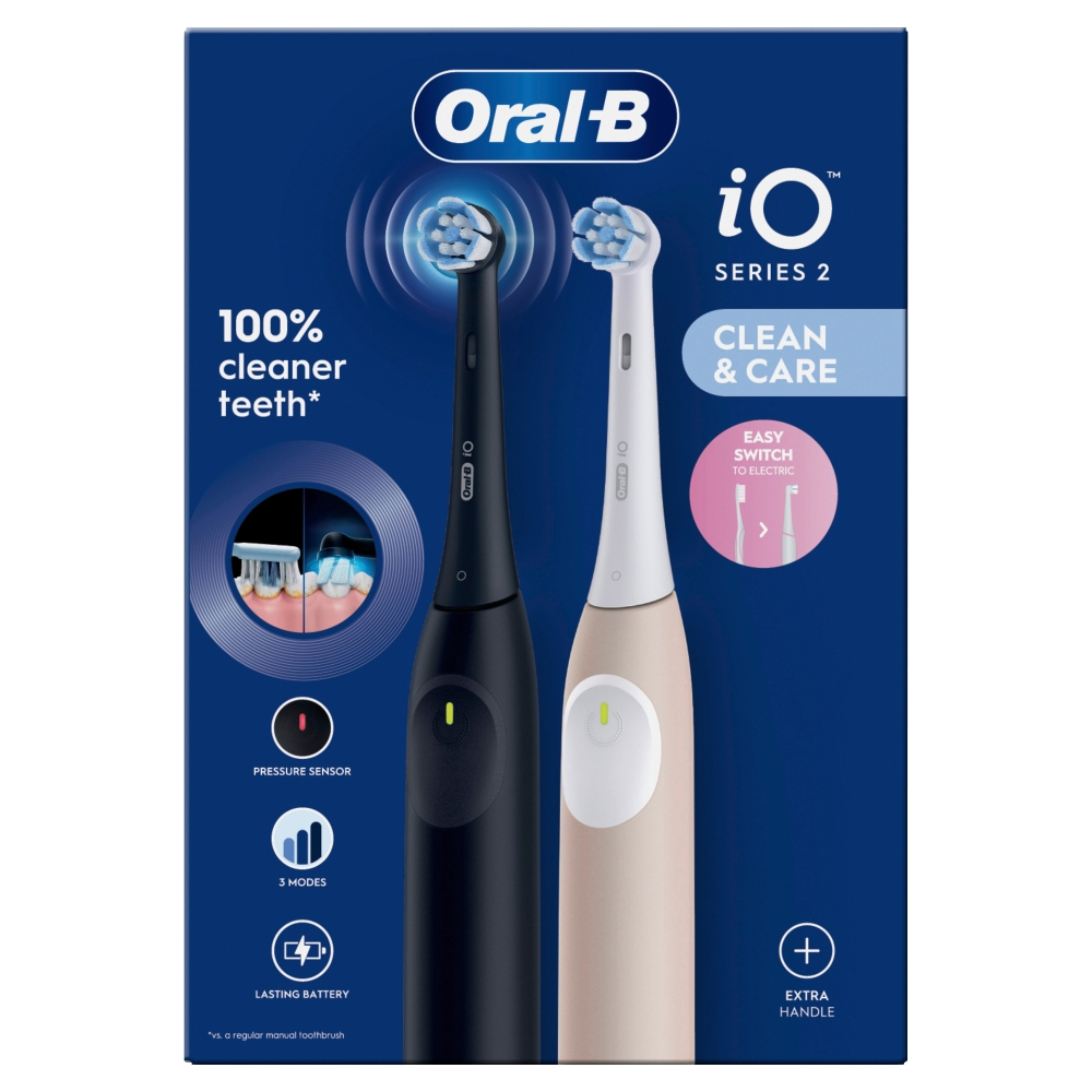 Oral-B iO Series 2 Volwassene Vibrerende tandenborstel Zwart, Roze - Afbeelding 3