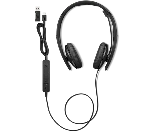 Lenovo 4XD1M39028 hoofdtelefoon/headset Bedraad Hoofdband USB Type-C Zwart - Afbeelding 7