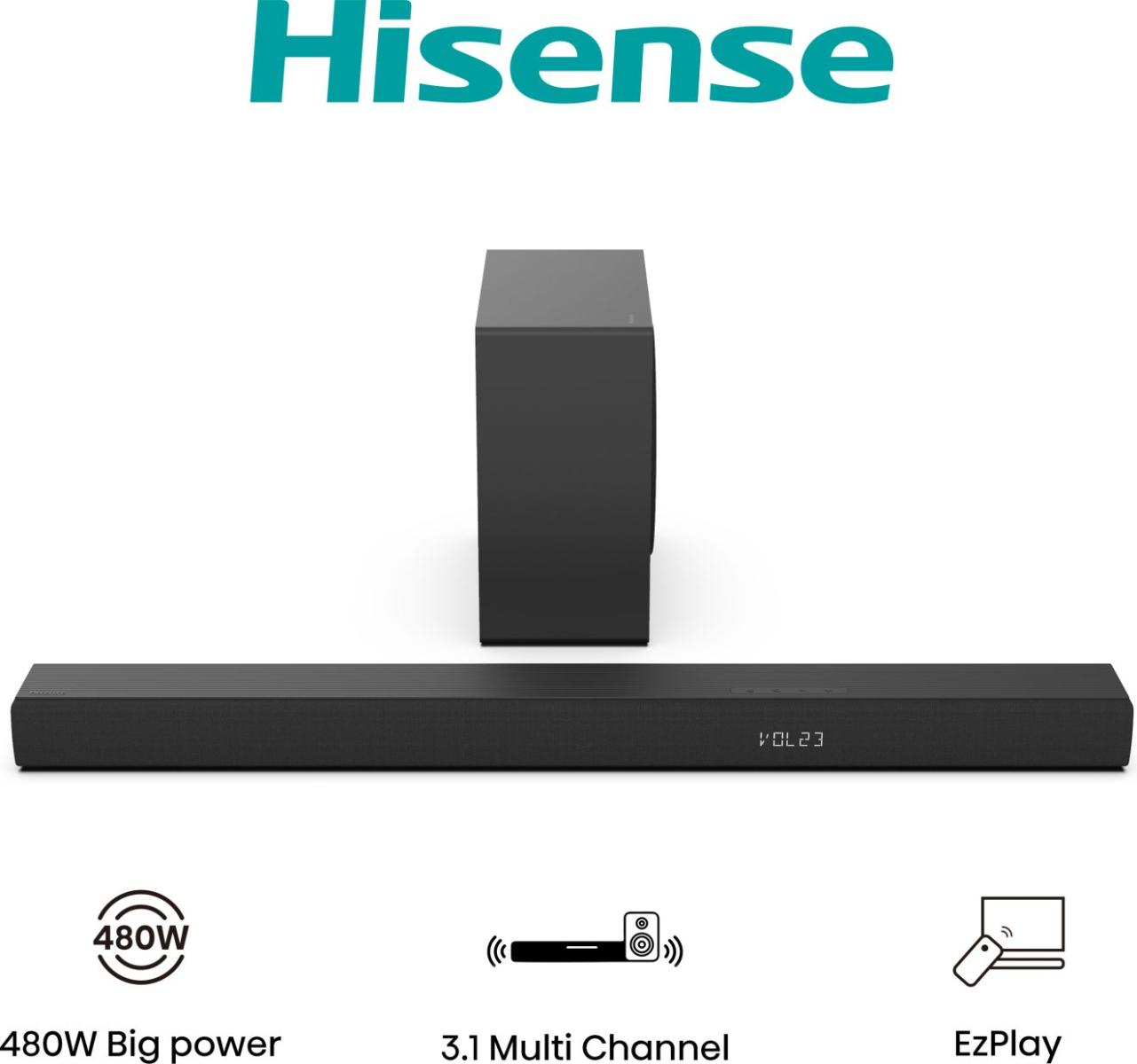Hisense HS3100 Zwart 3.1 kanalen 480 W