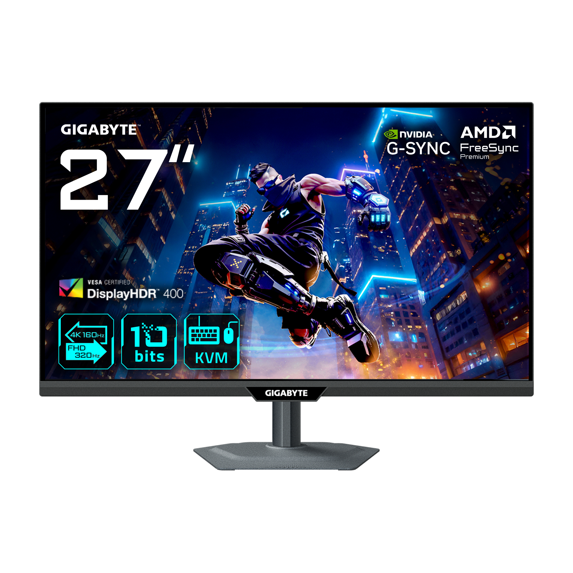 GIGABYTE M27UP computer monitor 68,6 cm (27") 3840 x 2160 Pixels 4K Ultra HD LED Zwart