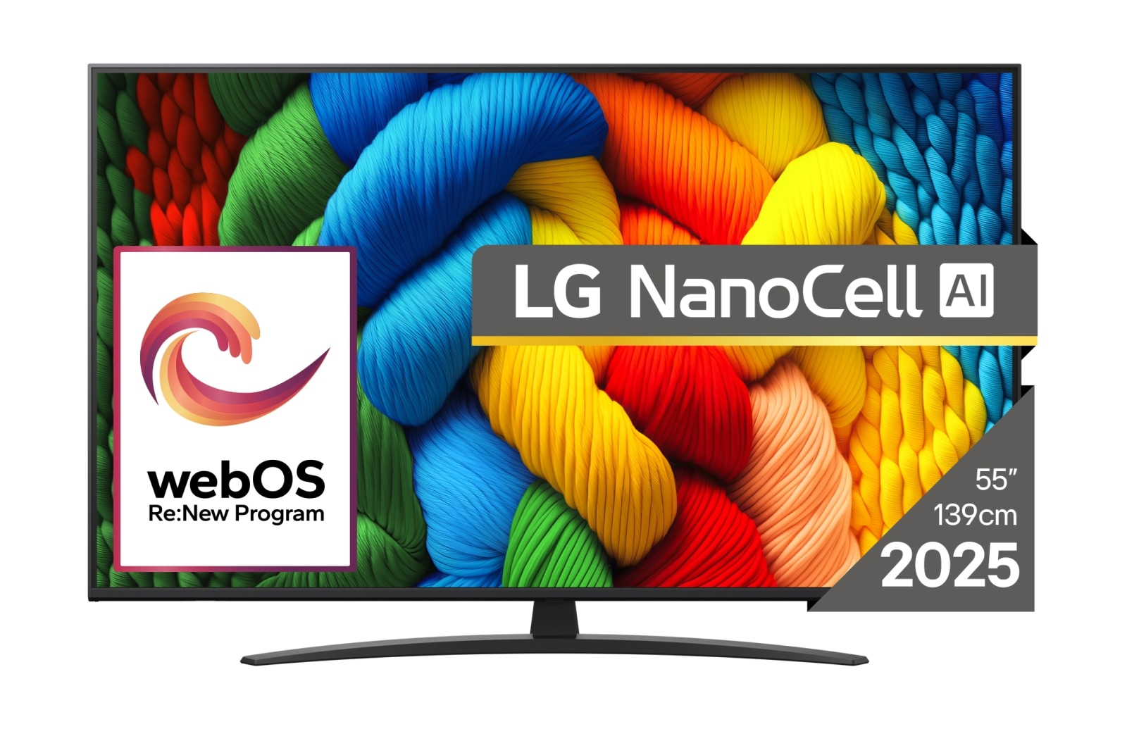 LG NanoCell AI 55NANO81A3A tv 139,7 cm (55") 4K Ultra HD Smart TV Wifi Zwart - Afbeelding 2
