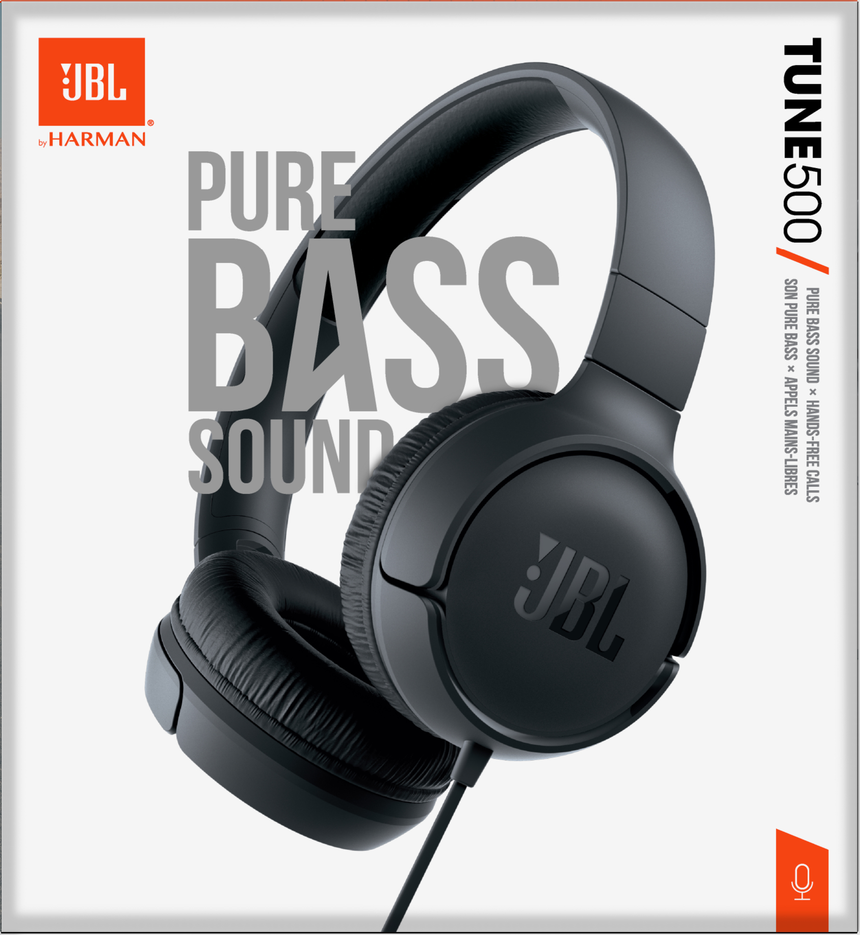 JBL Tune 500 Headset Bedraad Hoofdband Oproepen/muziek Zwart - Afbeelding 3