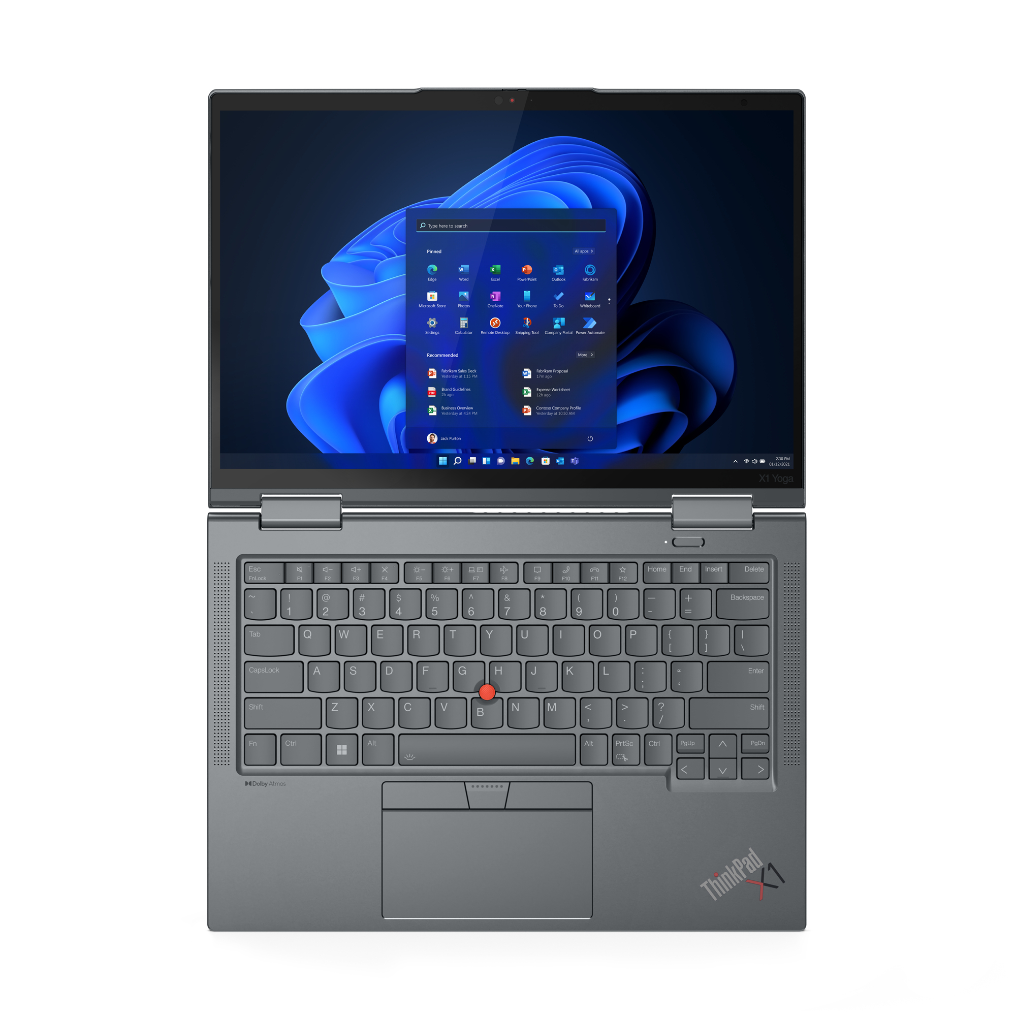 T1A Lenovo ThinkPad X1 Yoga Gen 8 Refurbished Intel® Core™ i5 i5-1345U Hybride (2-in-1) 35,6 cm (14") Touchscreen WUXGA 32 GB LPDDR5-SDRAM 512 GB SSD Grijs - Afbeelding 10