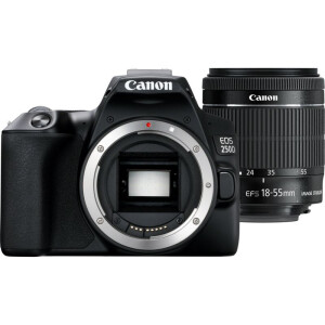 Canon EOS 250D + EF-S 18-55mm f/3.5-5.6 III SLR camerakit 24,1 MP CMOS 6000 x 4000 Pixels Zwart