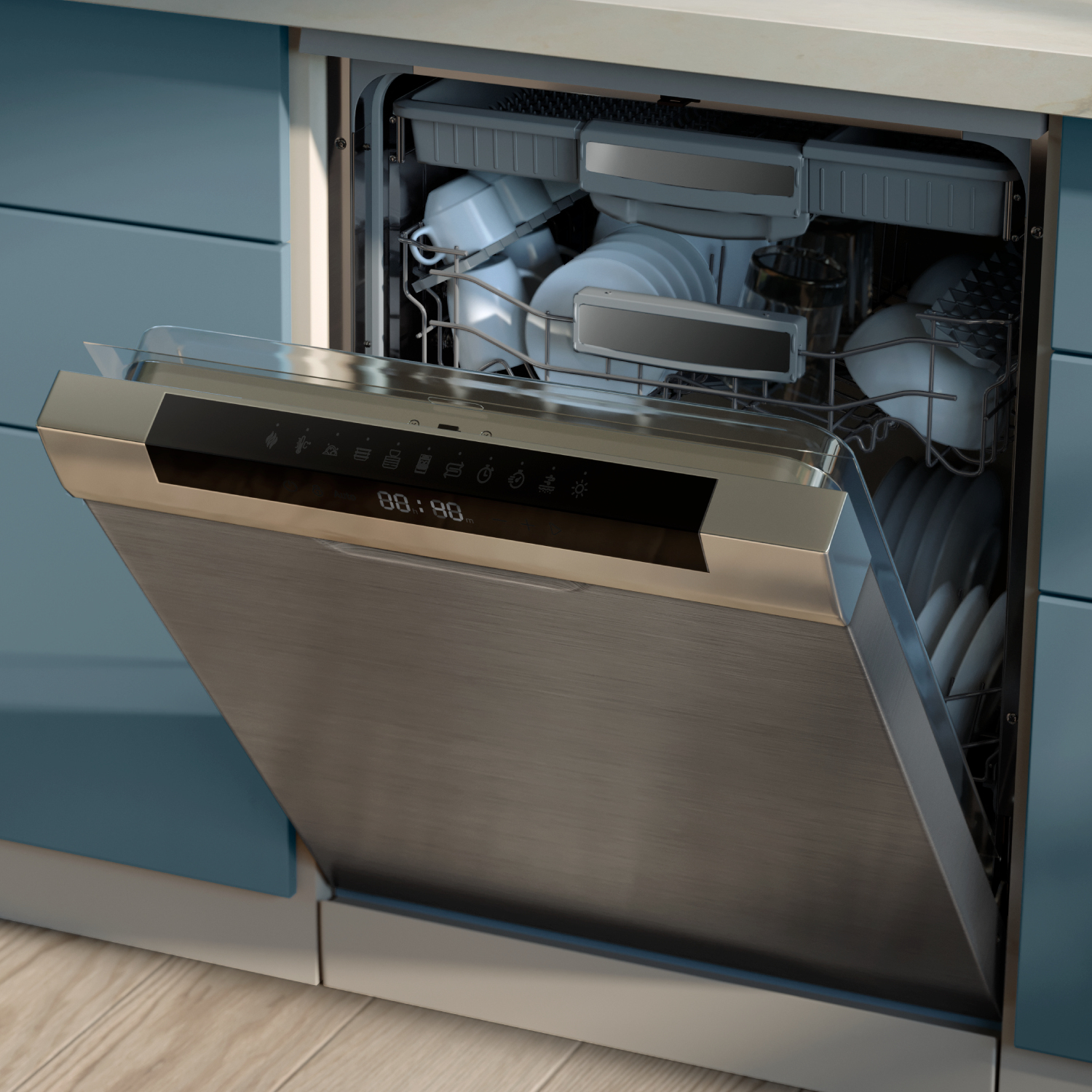 Philips 1000 series NA150/00 friteuse Dubbel 7 l Vrijstaand 2450 W Heteluchtfriteuse Zwart - Afbeelding 9