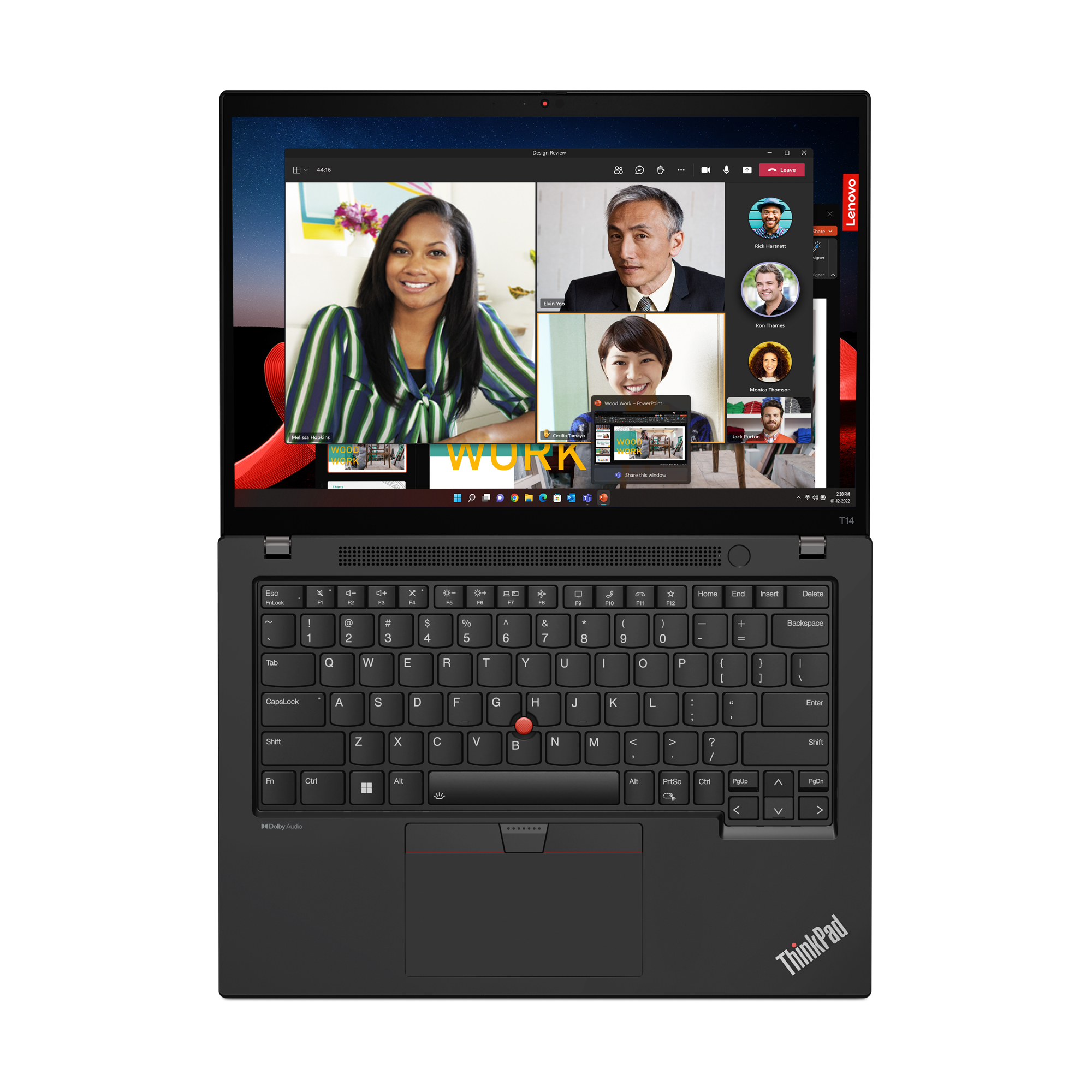 Lenovo ThinkPad T14 Gen 4 (Intel) Intel® Core™ i5 i5-1345U Laptop 35,6 cm (14") 2.2K 16 GB DDR4-SDRAM 512 GB SSD Wi-Fi 6E (802.11ax) Windows 11 Pro Scandinavisch Zwart - Afbeelding 18