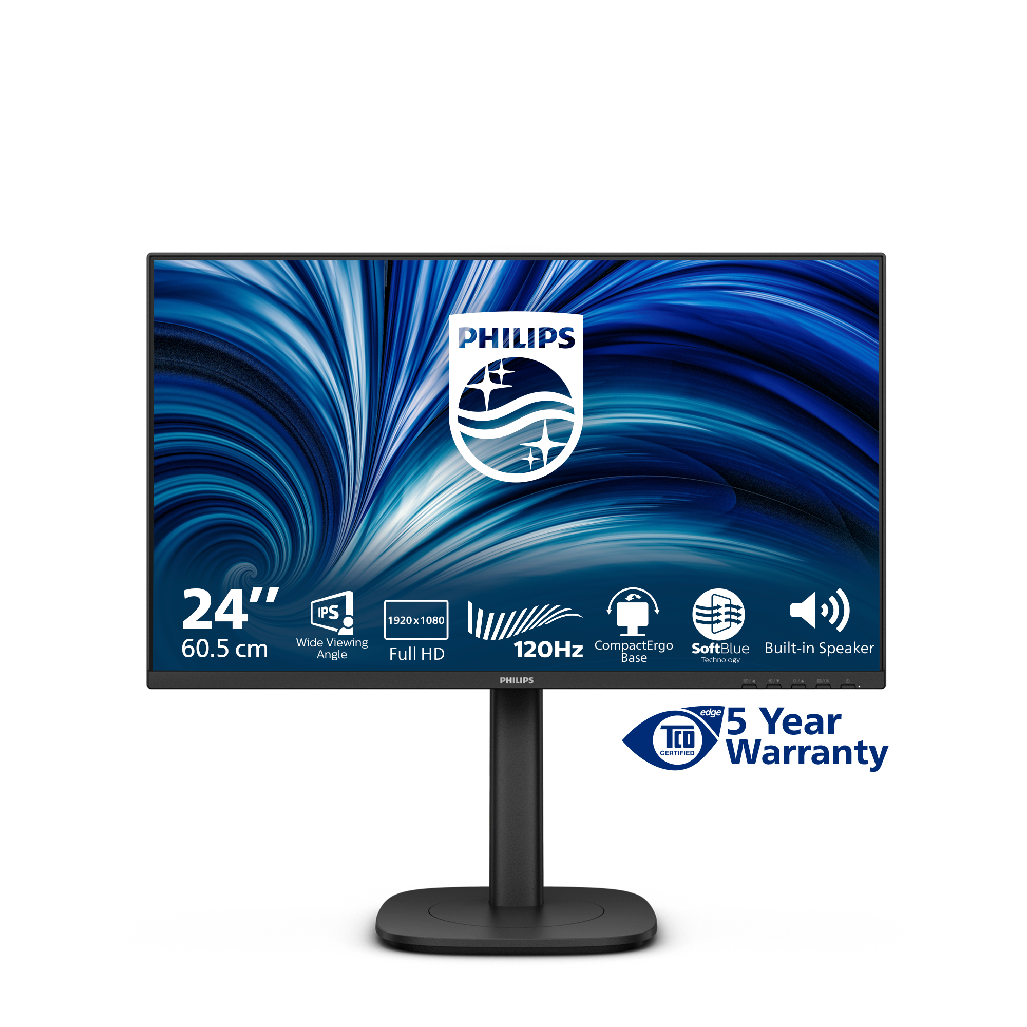 Philips 3000 series 24B2N3200J/00 computer monitor 60,5 cm (23.8") 1920 x 1080 Pixels Full HD LCD Zwart - Afbeelding 3