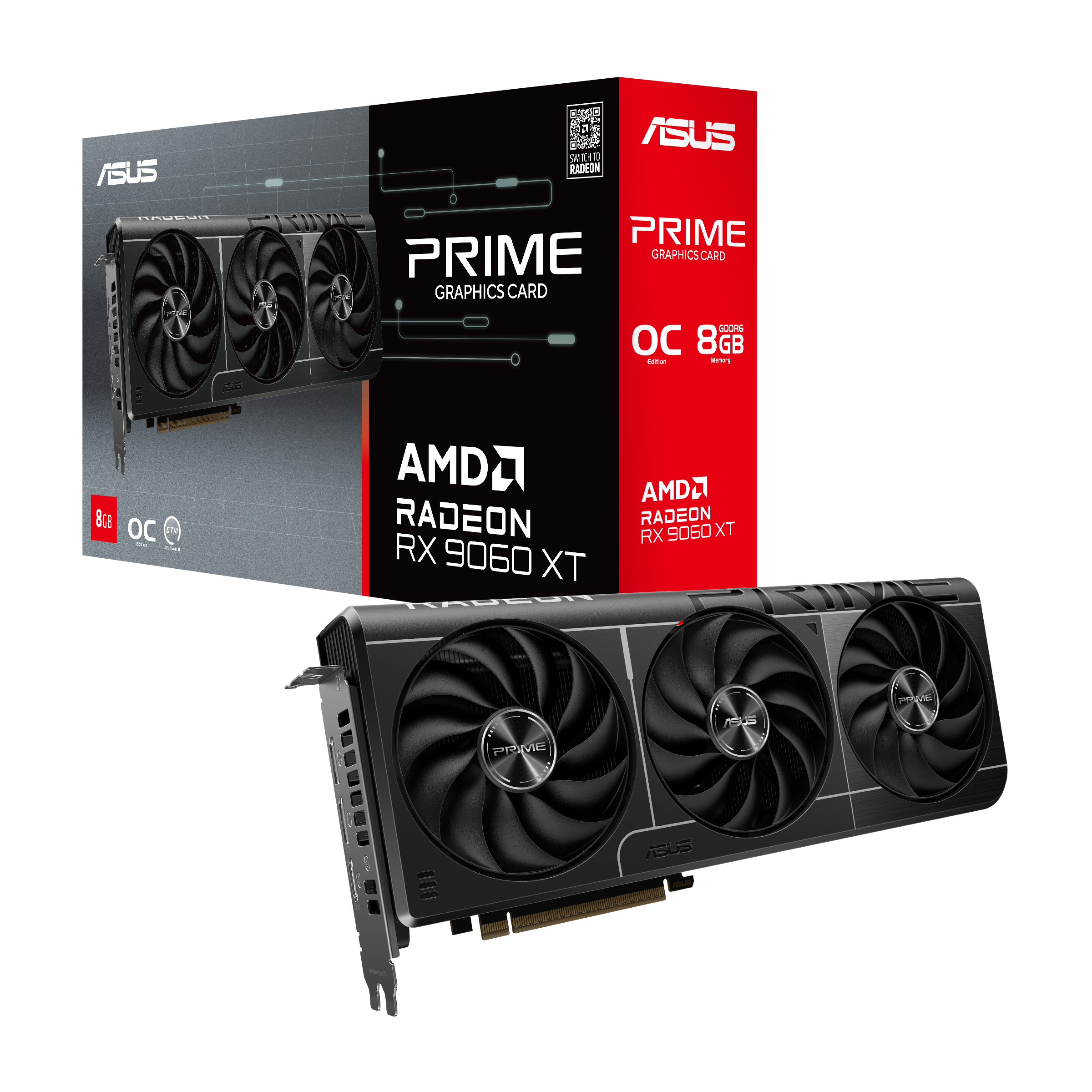 ASUS Prime -RX9060XT-O8G AMD Radeon RX 9060 XT 8 GB GDDR6 - Afbeelding 11