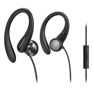 Philips TAA1105BK/00 hoofdtelefoon/headset Bedraad oorhaak, In-ear Sporten Zwart