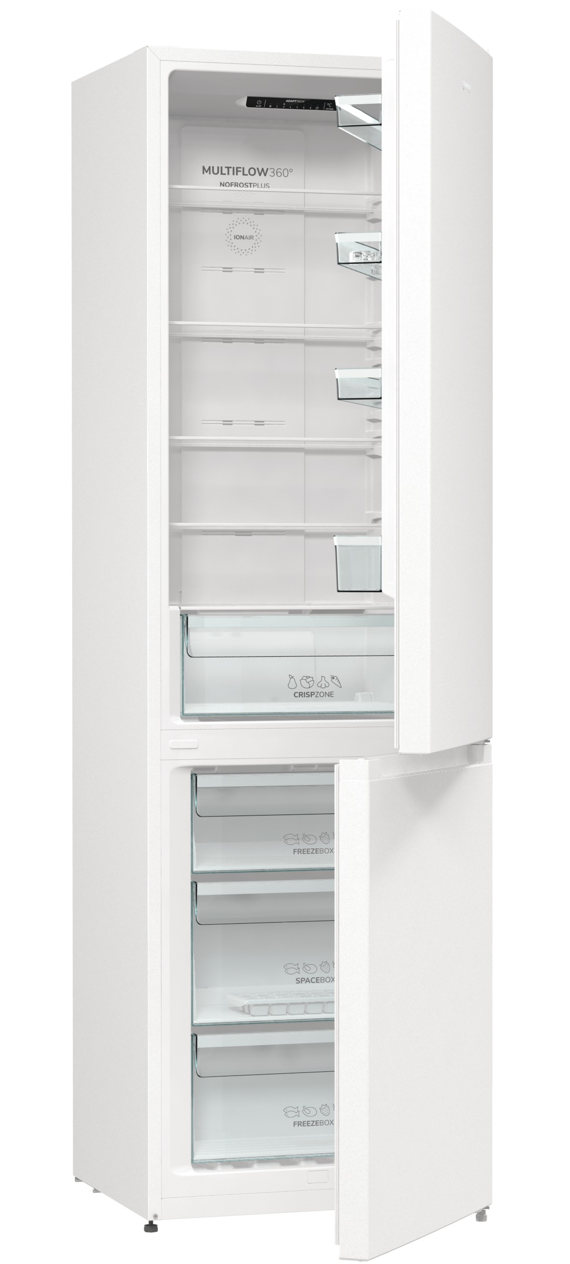 Gorenje NRK6202EW4 koel-vriescombinatie Vrijstaand 331 l E Wit - Afbeelding 14