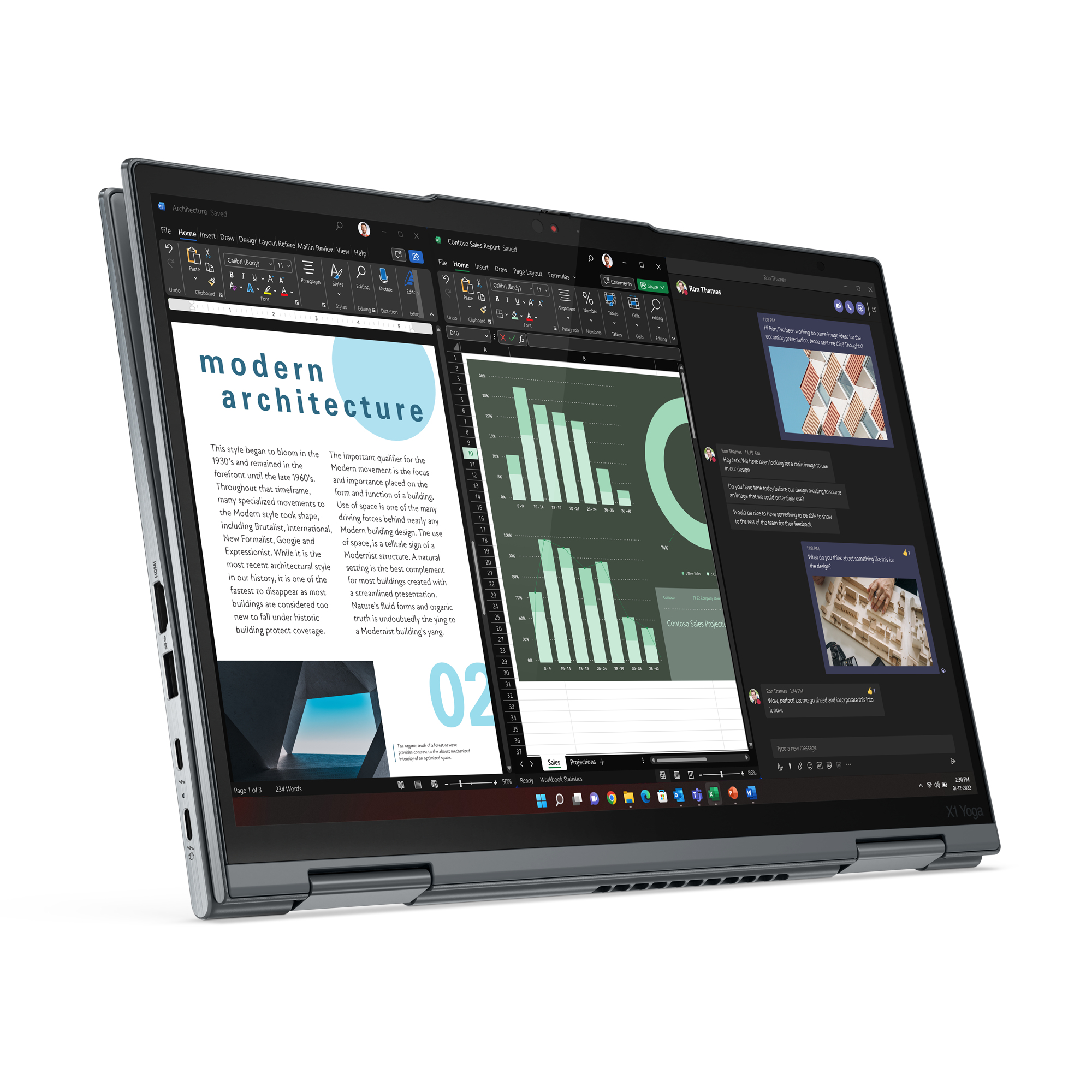 T1A Lenovo ThinkPad X1 Yoga Gen 8 Refurbished Intel® Core™ i5 i5-1345U Hybride (2-in-1) 35,6 cm (14") Touchscreen WUXGA 32 GB LPDDR5-SDRAM 512 GB SSD Grijs - Afbeelding 4