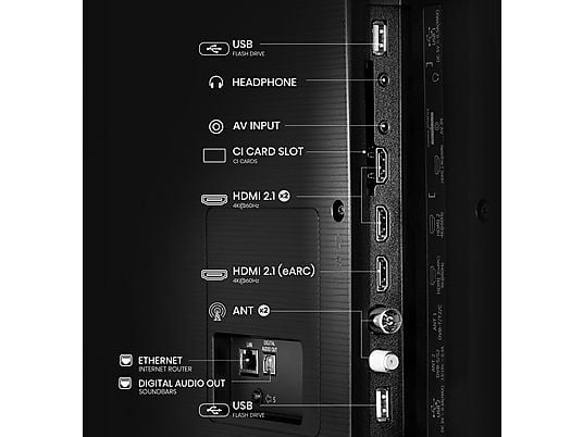 Hisense 85A6Q 4K UHD Smart XXL TV (2025) 85" - Afbeelding 5
