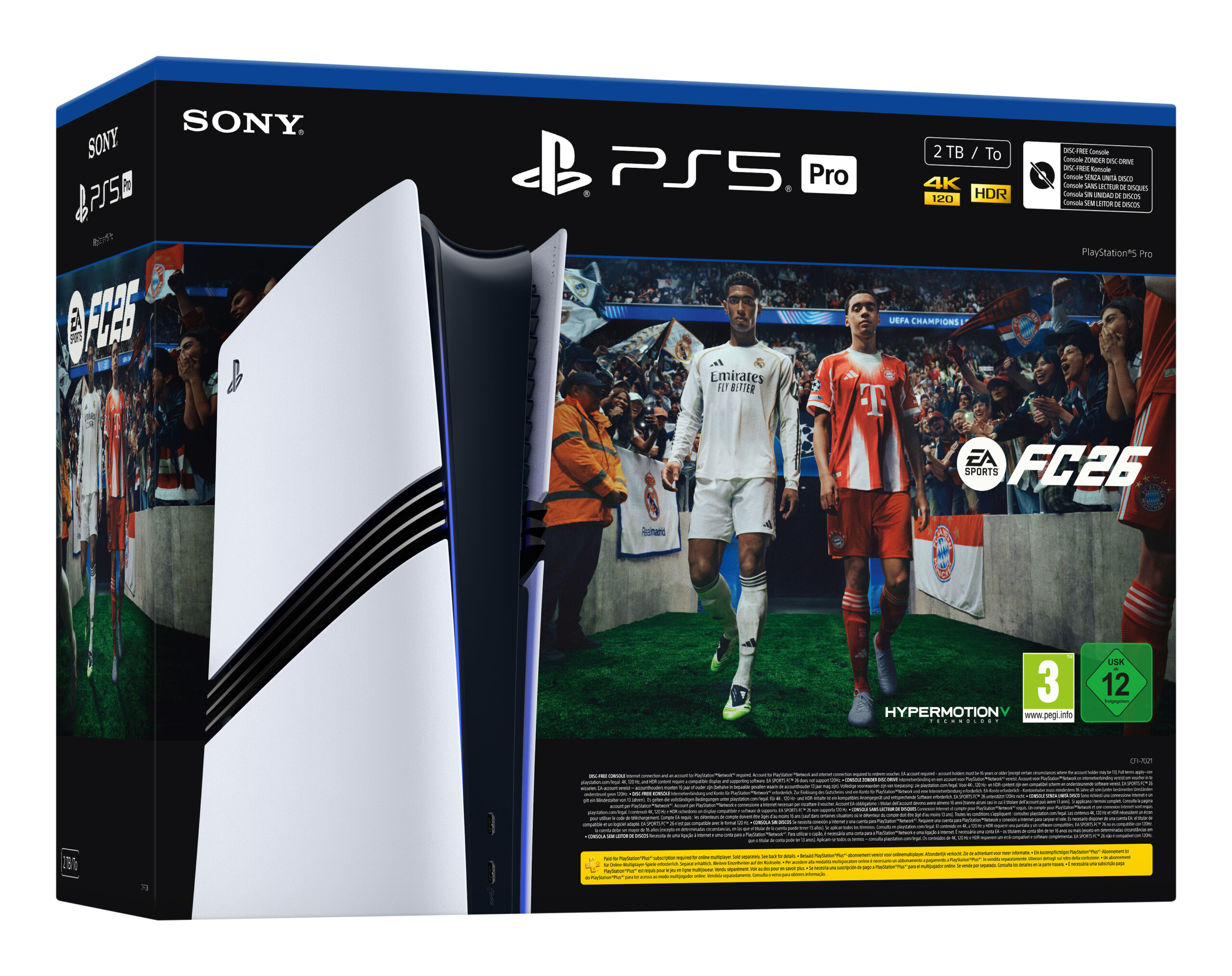 Sony PlayStation 5 Pro + EA Sports FC 26 Bundle 2 TB Wifi Zwart, Wit - Afbeelding 3