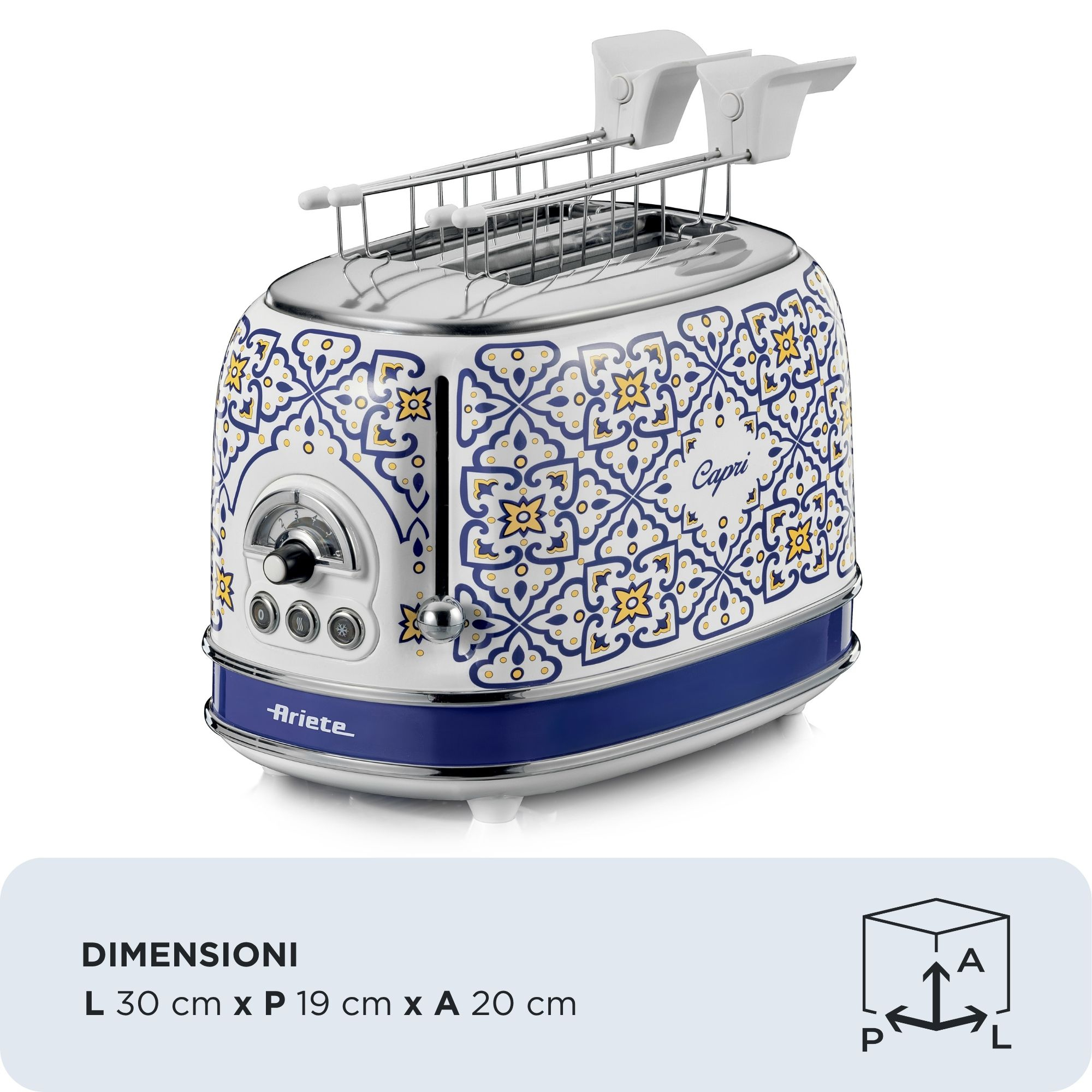 Ariete 0155/0C 6 2 snede(n) 810 W Wit, Lichtblauw - Afbeelding 2