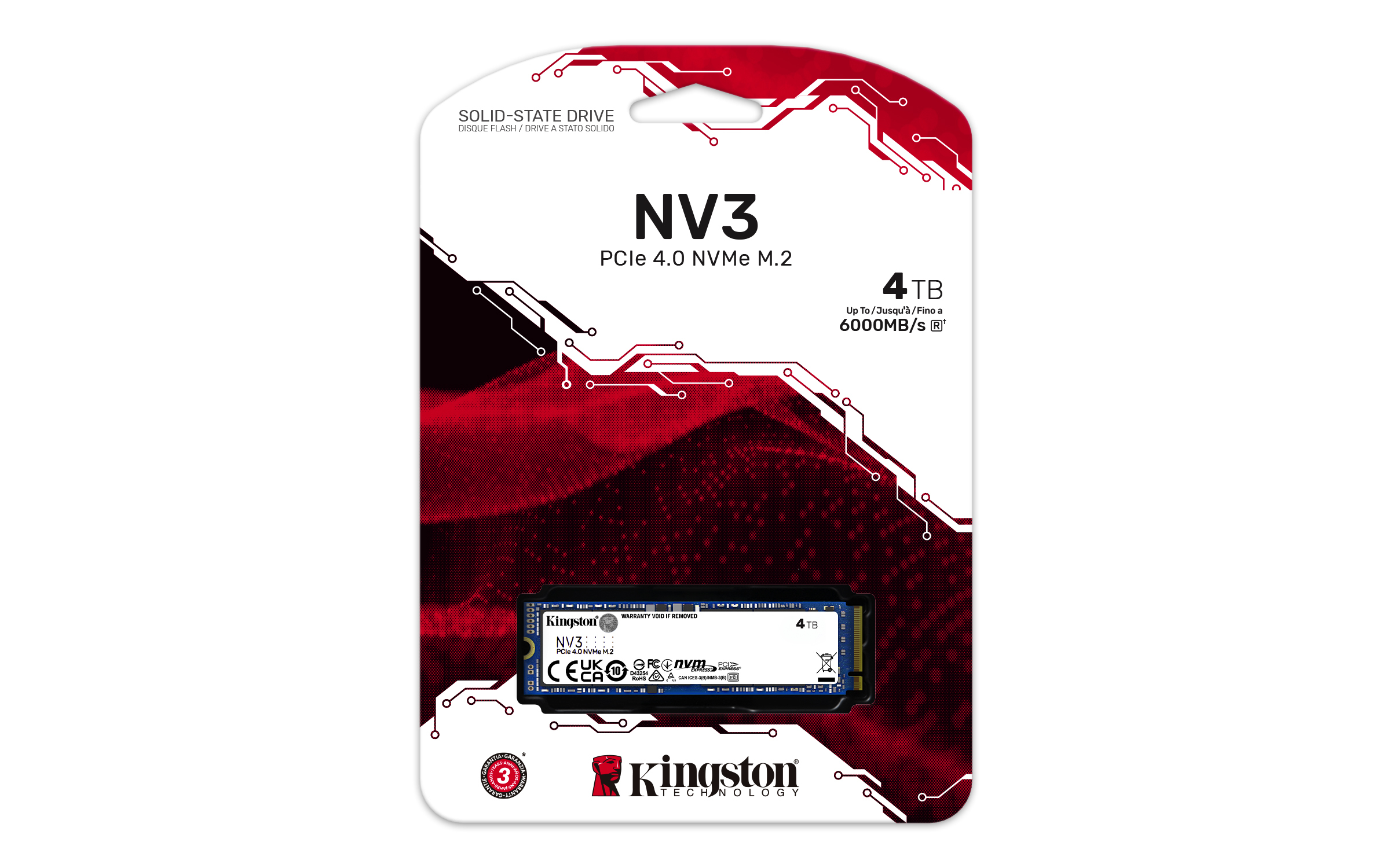 Kingston Technology 4000G NV3 M.2 2280 NVMe SSD - Afbeelding 5