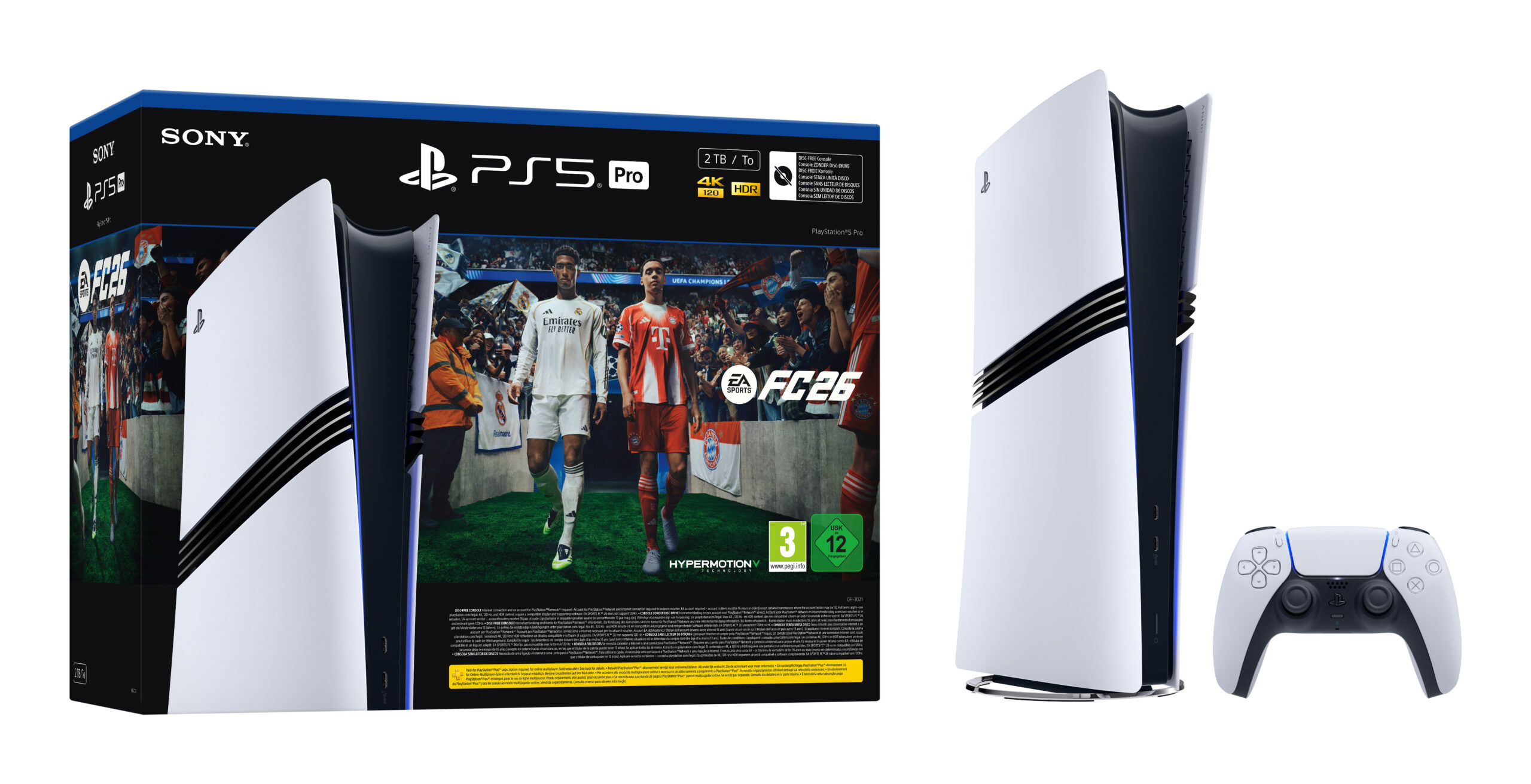 Sony PlayStation 5 Pro + EA Sports FC 26 Bundle 2 TB Wifi Zwart, Wit - Afbeelding 2