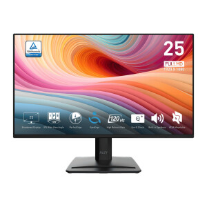 MSI Pro MP252 E2 computer monitor 62,2 cm (24.5") 1920 x 1080 Pixels Full HD LED Zwart