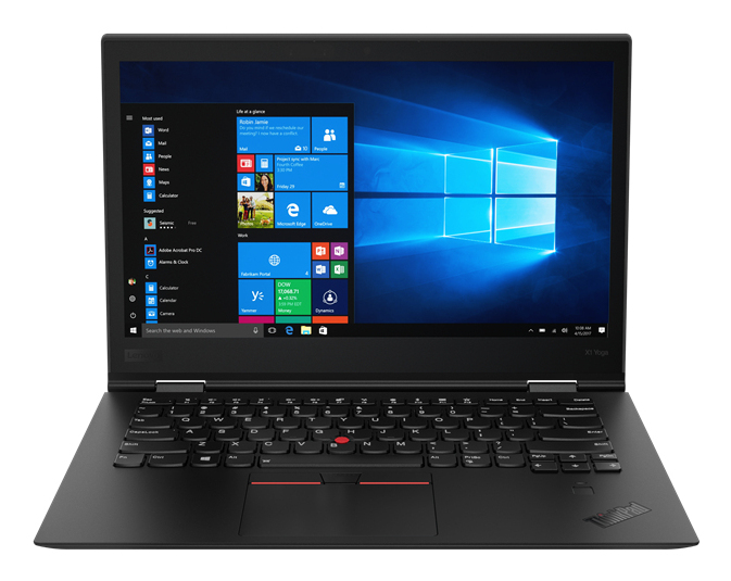 T1A Lenovo ThinkPad X1 Yoga (3rd Gen) Refurbished Intel® Core™ i7 i7-8650U Hybride (2-in-1) 35,6 cm (14") Touchscreen Full HD 16 GB LPDDR4x-SDRAM 512 GB SSD Wi-Fi 6 (802.11ax) Windows 10 Pro Zwart