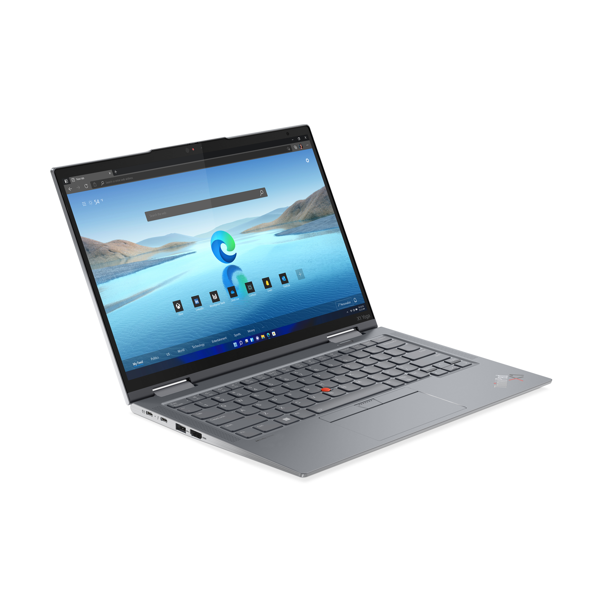 T1A Lenovo ThinkPad X1 Yoga Gen 8 Refurbished Intel® Core™ i5 i5-1345U Hybride (2-in-1) 35,6 cm (14") Touchscreen WUXGA 32 GB LPDDR5-SDRAM 512 GB SSD Grijs - Afbeelding 8