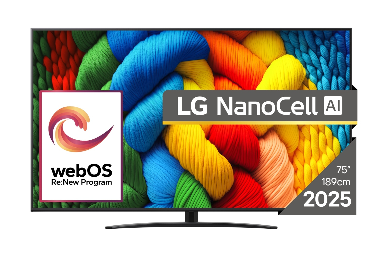 LG NanoCell AI 75NANO81A3A tv 190,5 cm (75") 4K Ultra HD Smart TV Wifi Zwart