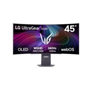 LG 45GX90SA-B computer monitor 114,3 cm (45") 3440 x 1440 Pixels Wide Quad HD OLED Zwart
