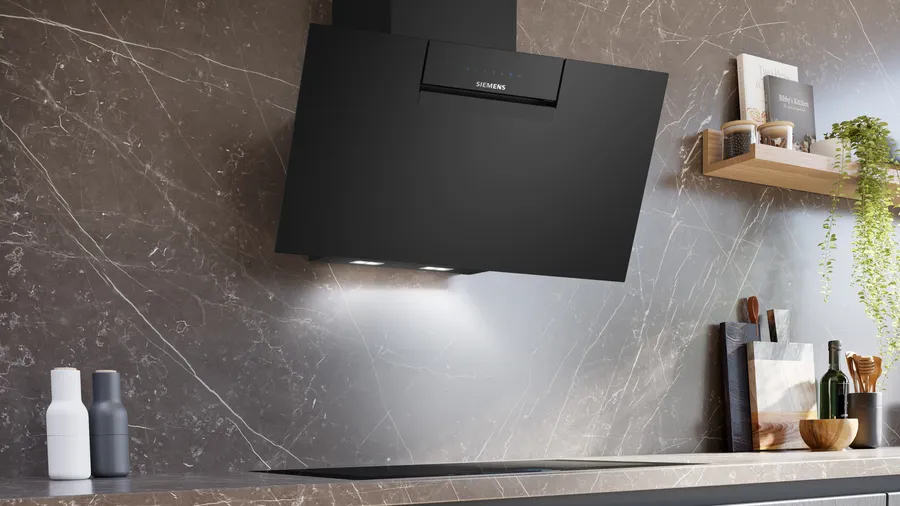 Siemens iQ300 LC87KFN60 afzuigkap Muurmontage Zwart A+ 427 m³/uur - Afbeelding 2