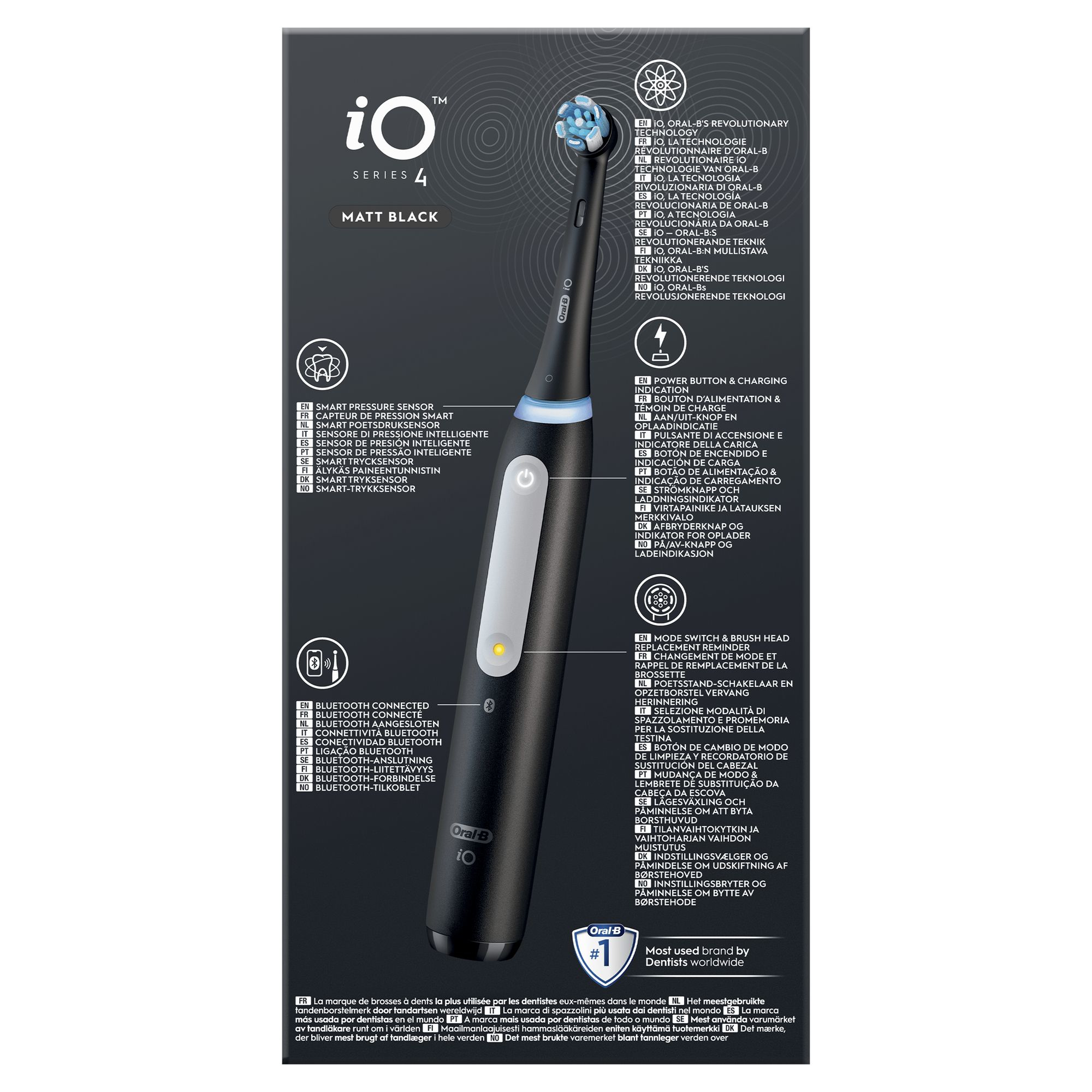 Oral-B iO Series 4 Volwassene Vibrerende tandenborstel Zwart - Afbeelding 4