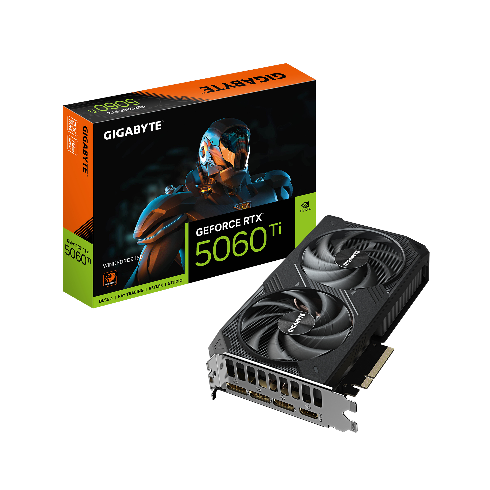 GIGABYTE GeForce RTX 5060 Ti WINDFORCE 16G NVIDIA 16 GB GDDR7 - Afbeelding 2