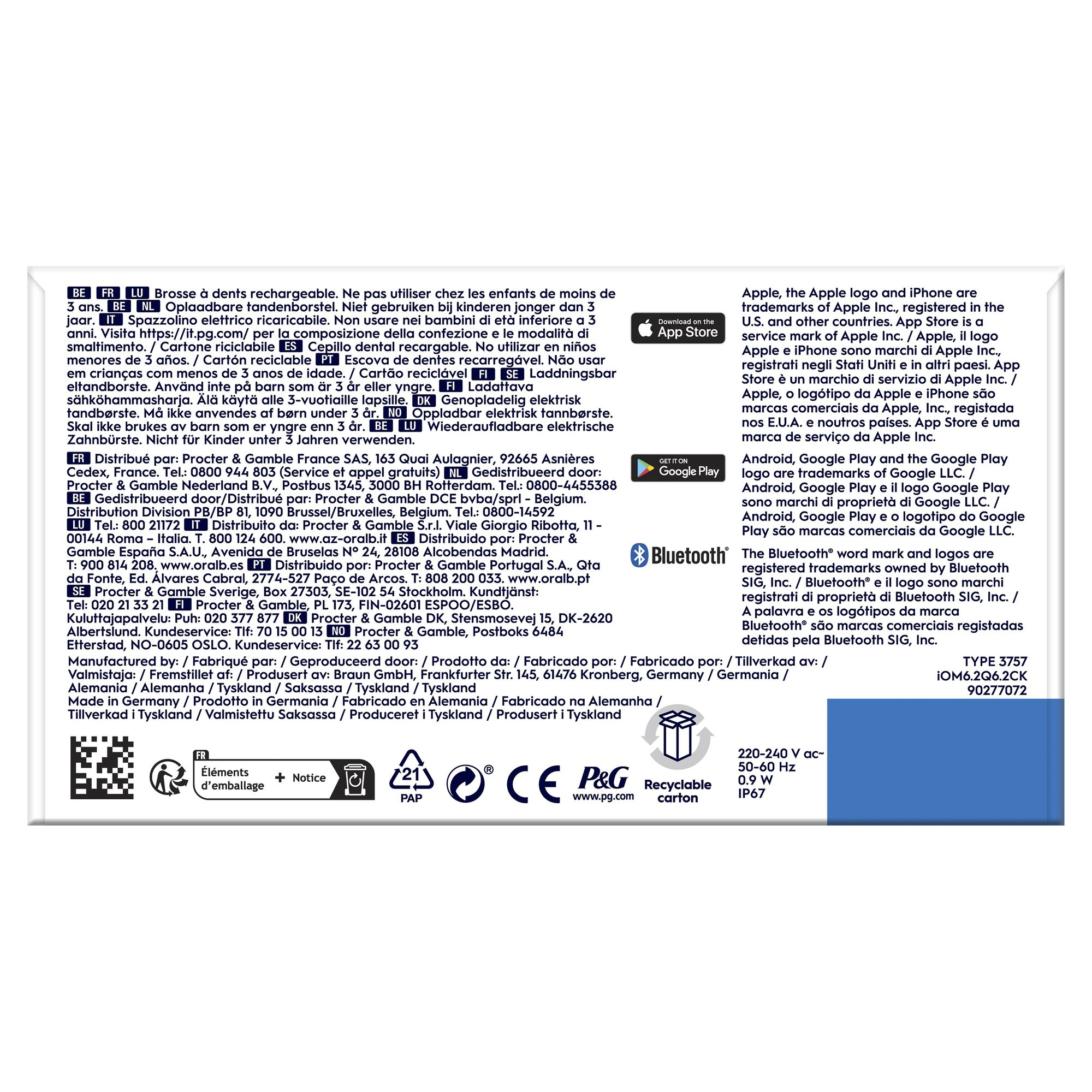 Oral-B iO 6 Volwassene Vibrerende tandenborstel Zwart - Afbeelding 7