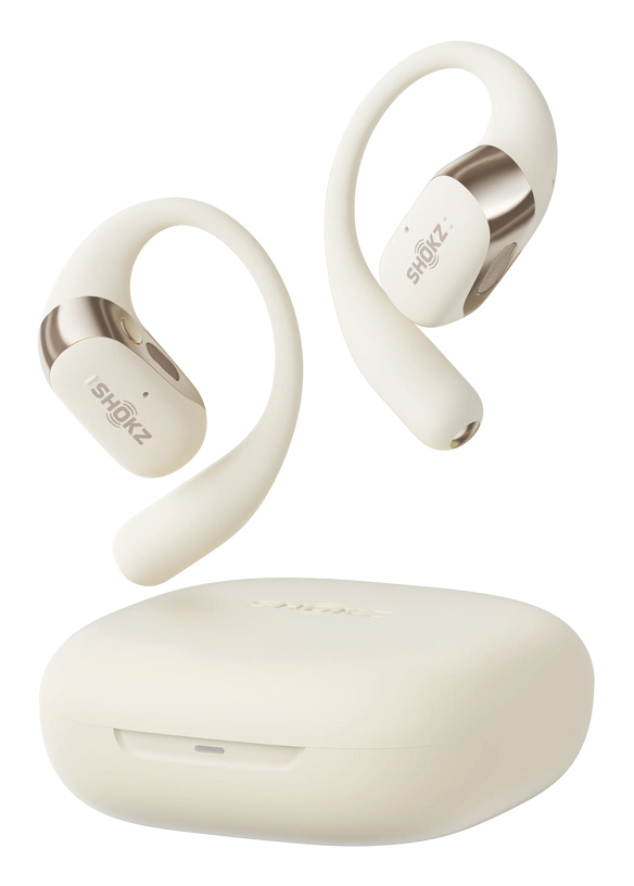 SHOKZ OpenFit 2 Headset Draadloos oorhaak, Open-ear Gesprekken/Muziek/Sport/Elke dag Beige - Afbeelding 2