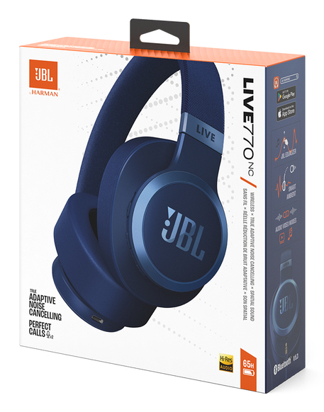 JBL Live 770NC Headset Draadloos Hoofdband Oproepen/muziek Bluetooth Blauw - Afbeelding 11