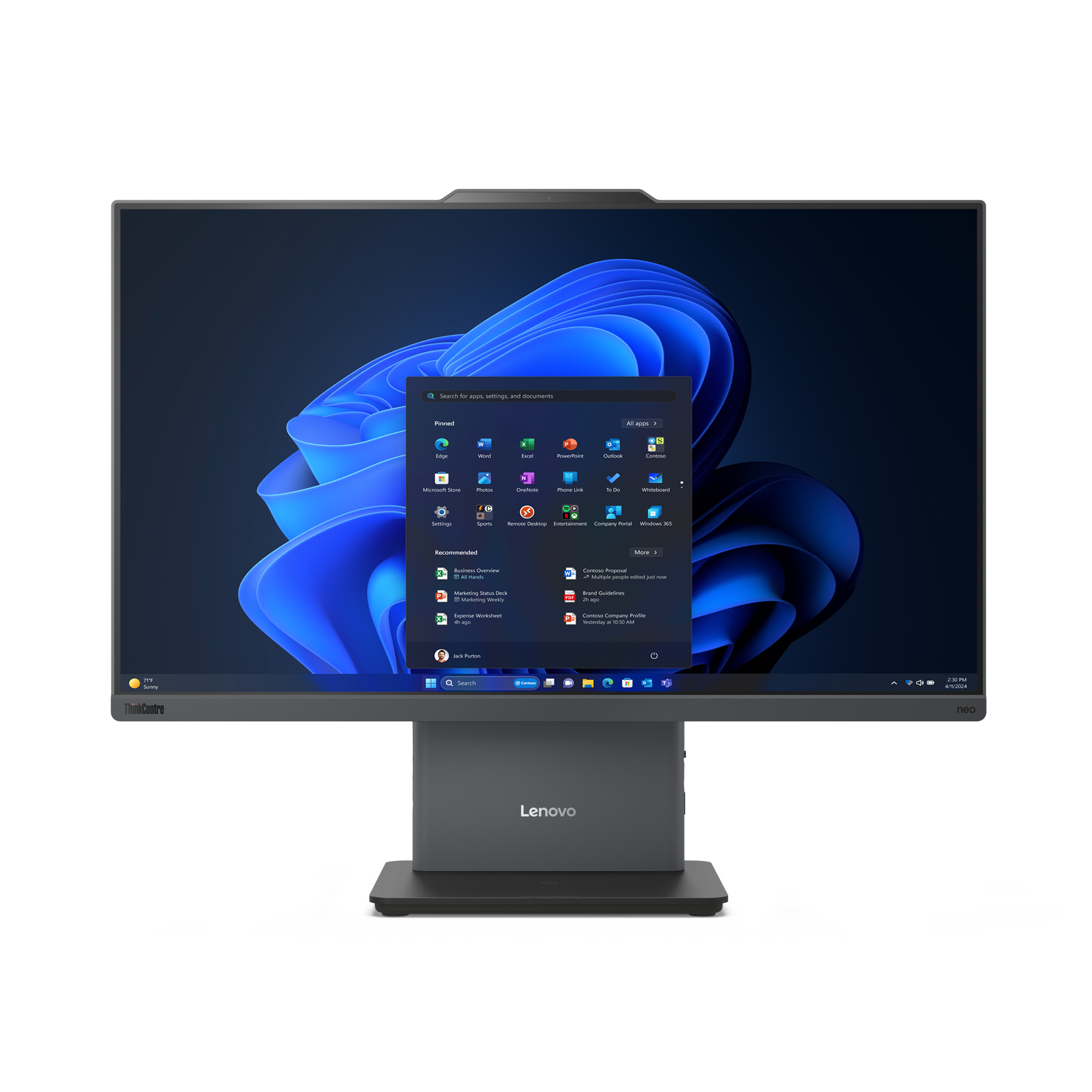 Lenovo ThinkCentre neo 50a 24 Gen 5 Intel® Core™ i7 i7-13620H 60,5 cm (23.8") 1920 x 1080 Pixels Touchscreen Alles-in-één-pc 16 GB DDR5-SDRAM 5