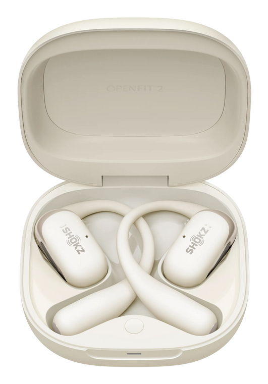 SHOKZ OpenFit 2 Headset Draadloos oorhaak, Open-ear Gesprekken/Muziek/Sport/Elke dag Beige - Afbeelding 3