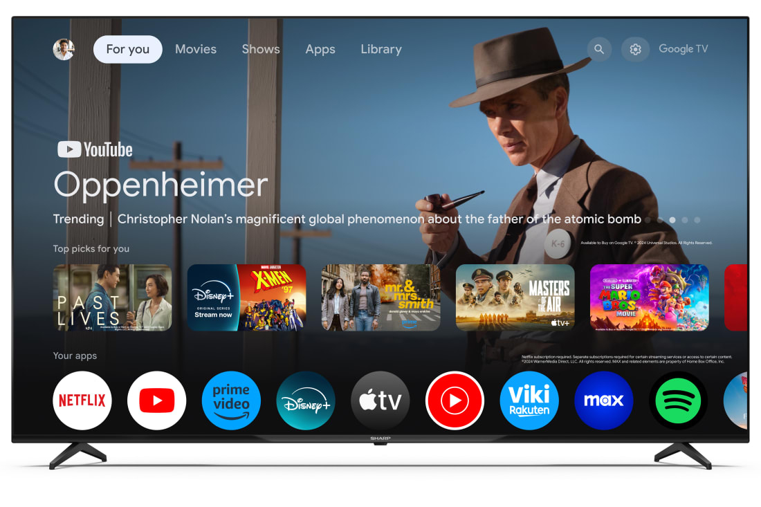 Sharp 70GL4260E tv 177,8 cm (70") 4K Ultra HD Smart TV Wifi Zwart - Afbeelding 5